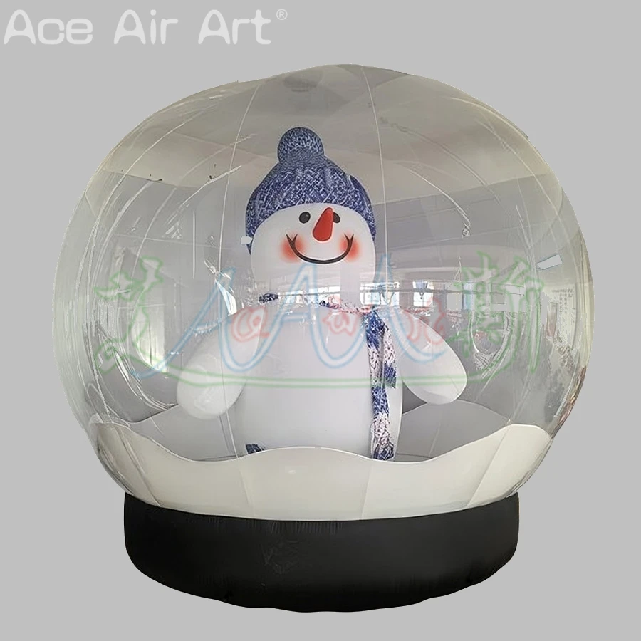 Boule de bonhomme de neige gonflable personnalisée, décoration de noël, ballon de neige Transparent, boule de neige gonflable, bulle pour déco