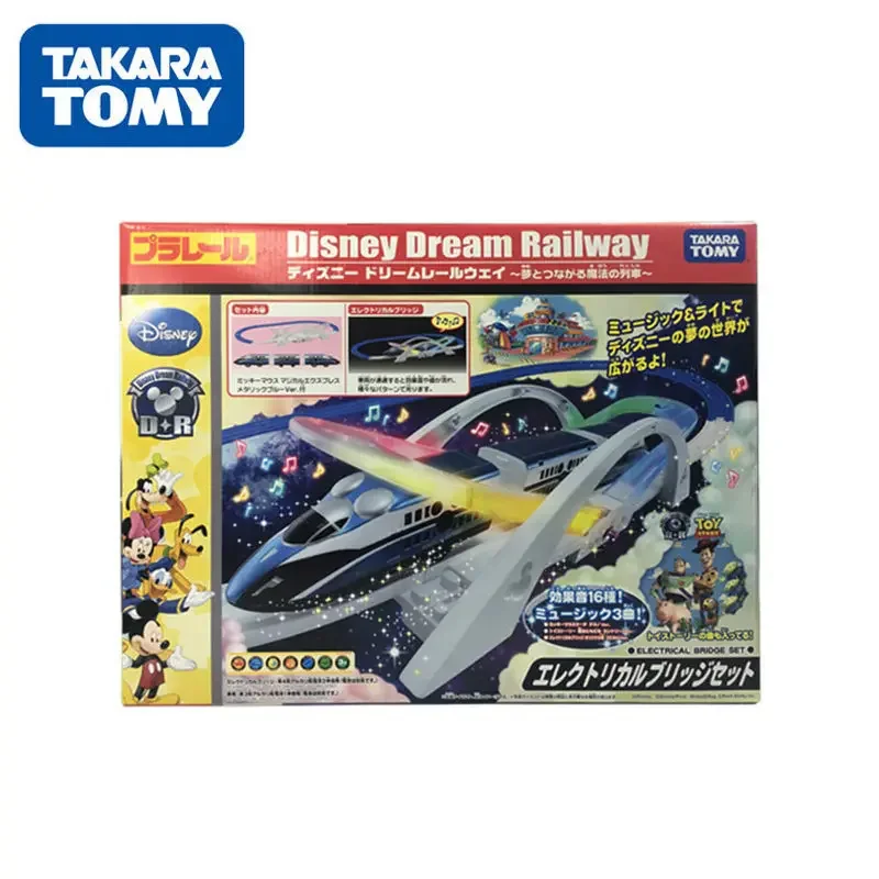 TAKARA TOMY Tomica Limit Disney Dream Railway Train Track Bridge Set Toy Motor Vehicle Diecast Metal Model Gift for Children Boy