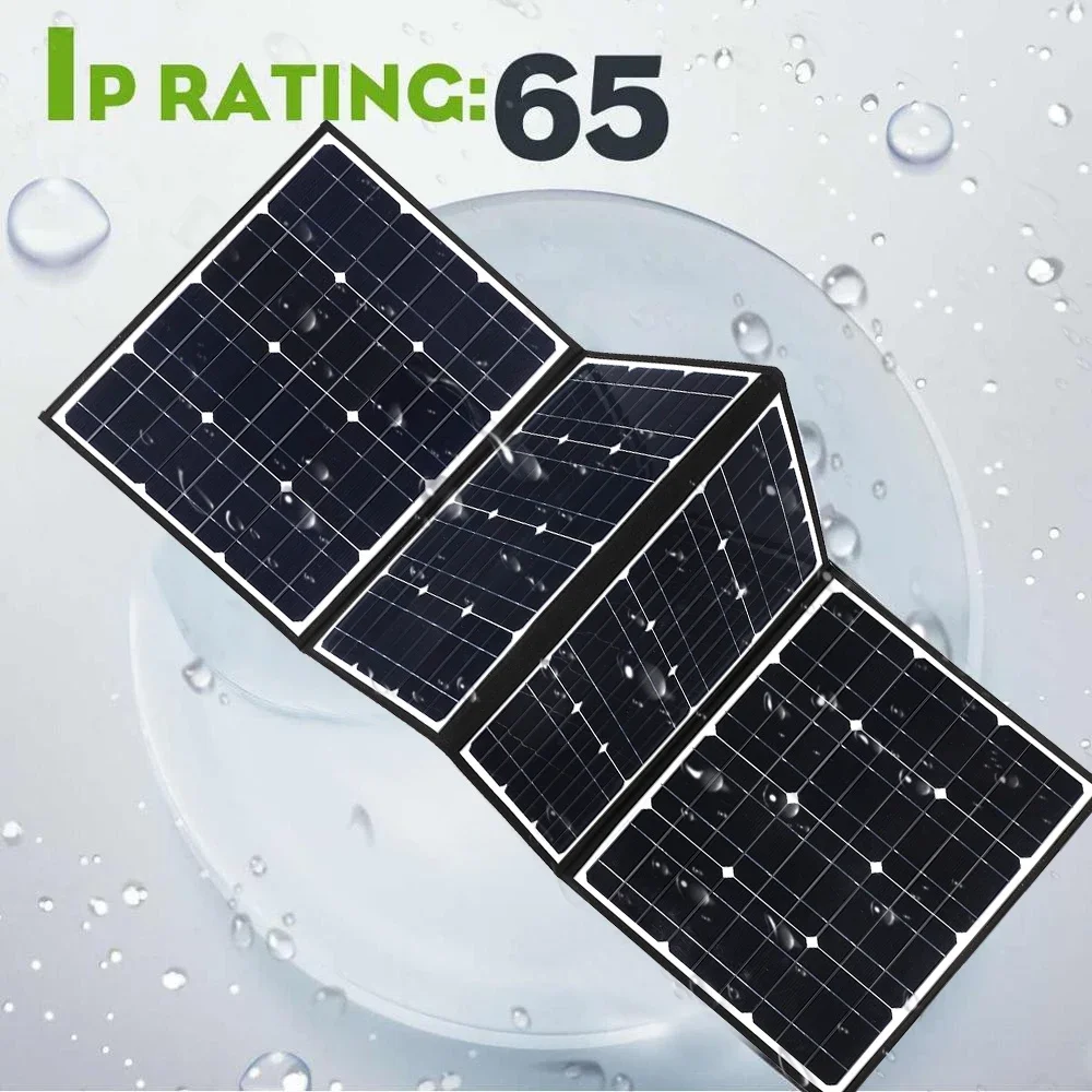 400W Foldable Solar Panel Portable Solar Cell Rechargeable Solar Power System for RV Car Boat Camping Hiking Battery Charger