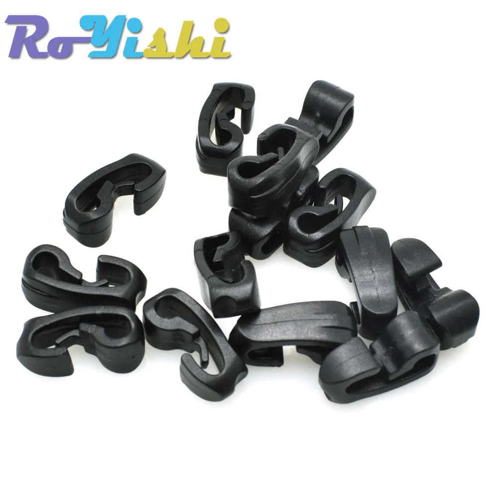 Outdoor External Strapping Plastic Rope Hook Rope Buckle Black