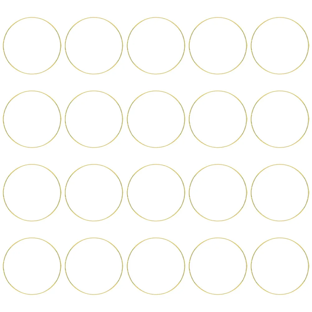 

20 Pcs Dream Catcher Hoop Rings Frame Wreath Metal Iron Macrame Hoops