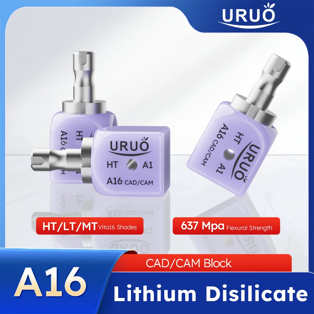 4 шт., стоматологический дисиликат лития A16 с отверстием для имплантатов, использование системы Sirona Cerec LT/HT для инкрустации, шпона, стекла, керамики