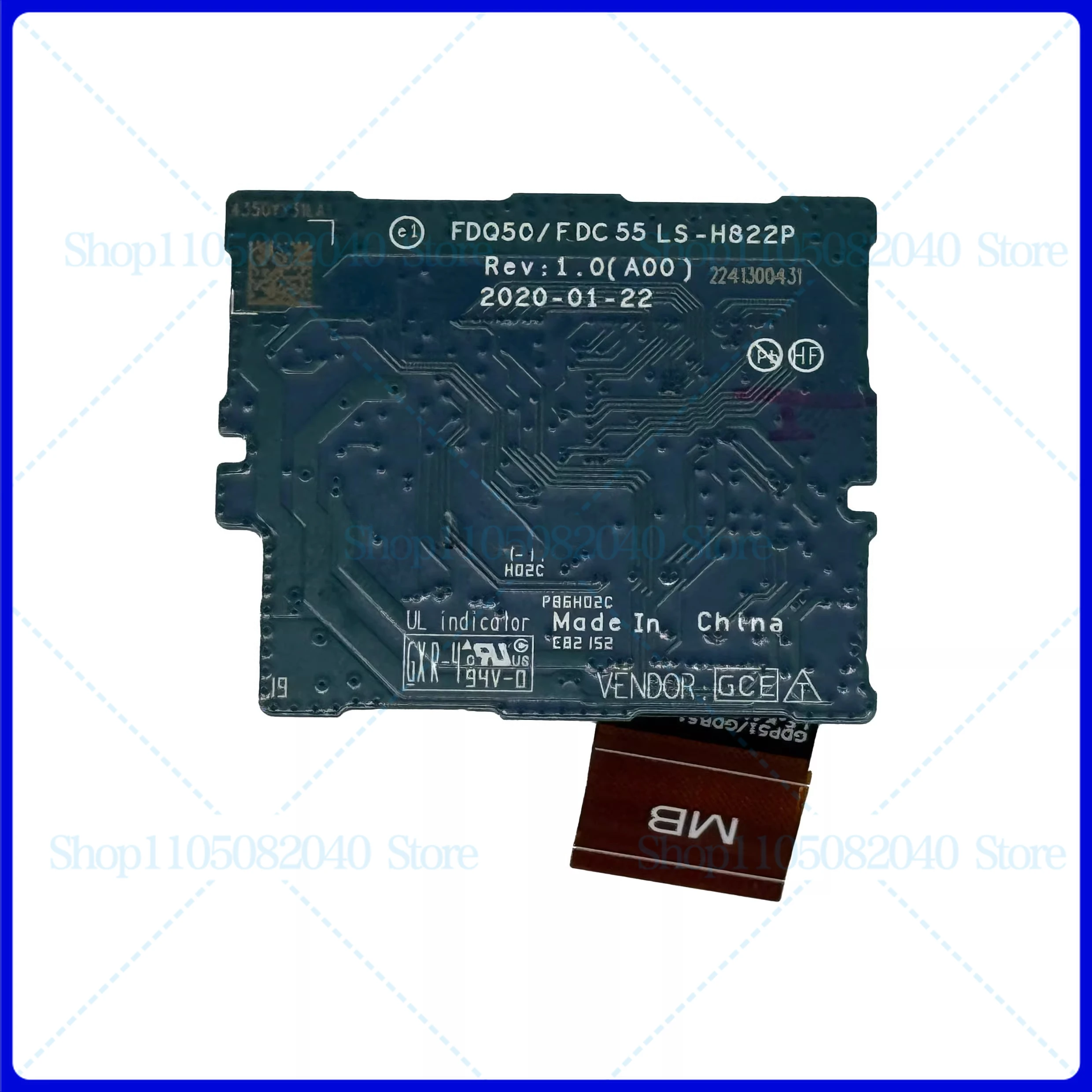 لديل XPS 15 9510 9520 لوحة المفاتيح لوحة صغيرة بطاقة SD IO لوحة الصوت LS-H822P #2