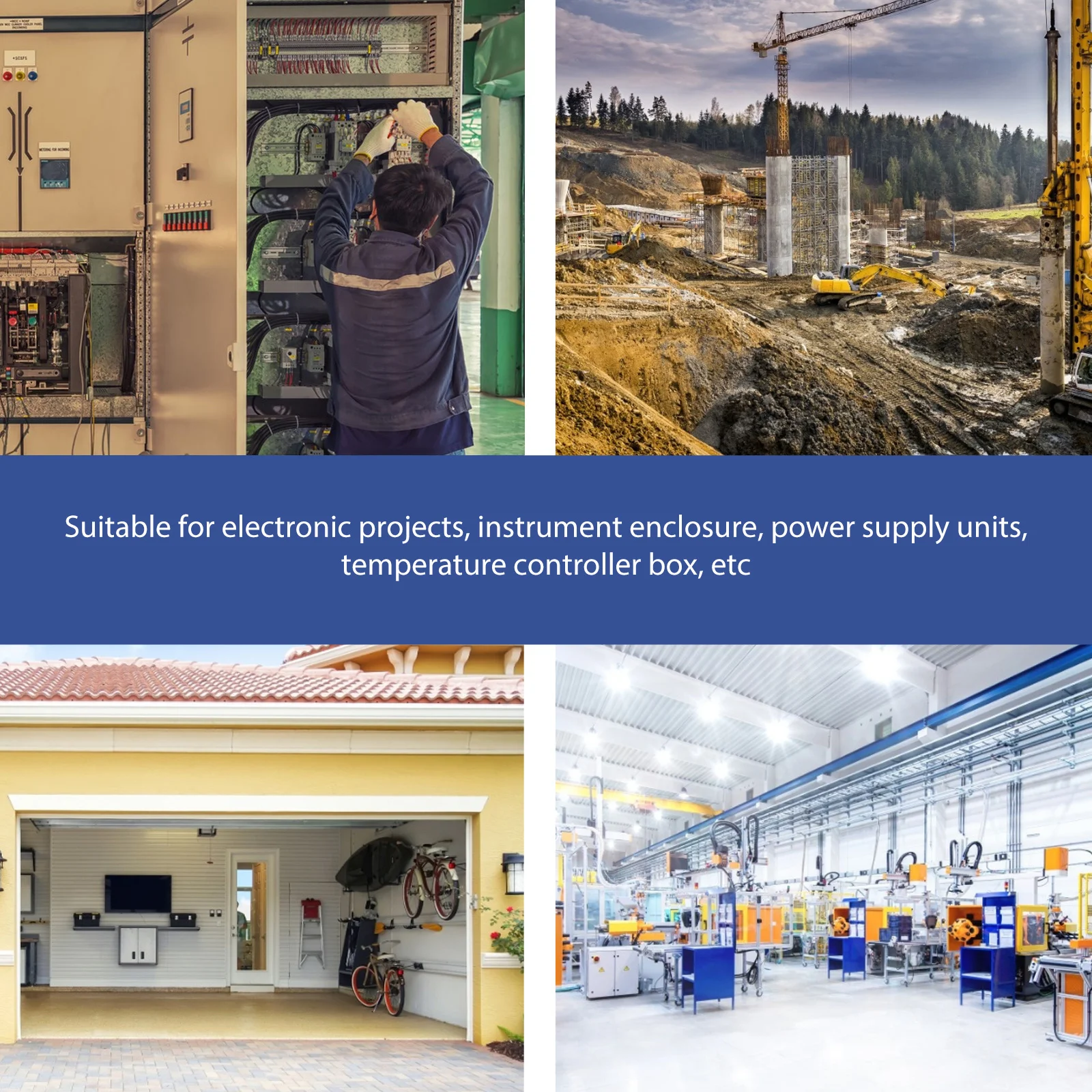 

Universal Outdoor Junction Box ABS Plastic Electrical Enclosure for Temperature Control Project Small Watertight Plastic Box