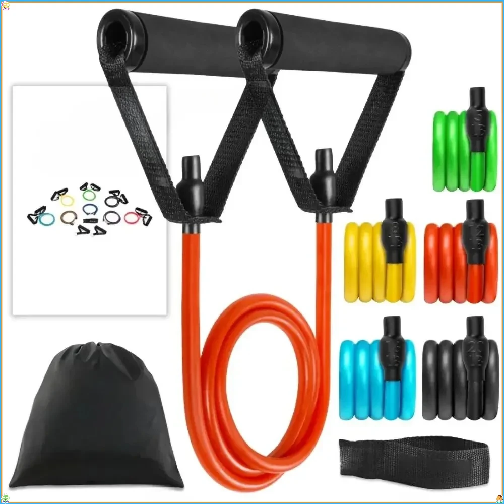 

Tube Resistance Bands Set with Handles for Home Gym Workouts, Strength Training & Physical Therapy