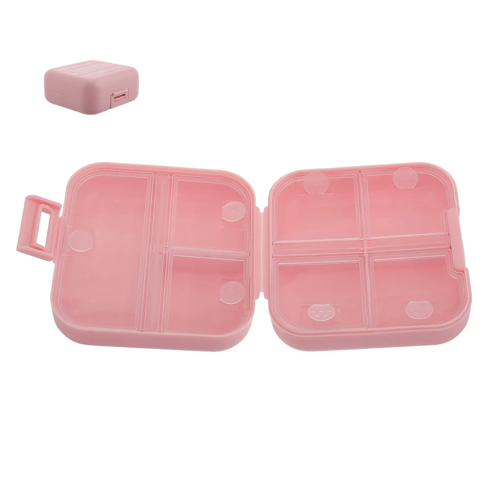 

Mini Medicine Box 7 Compartments Sealed Pill Organizer Portable Travel Case Small Daily Pill Container Kawaii Storage Bottle For