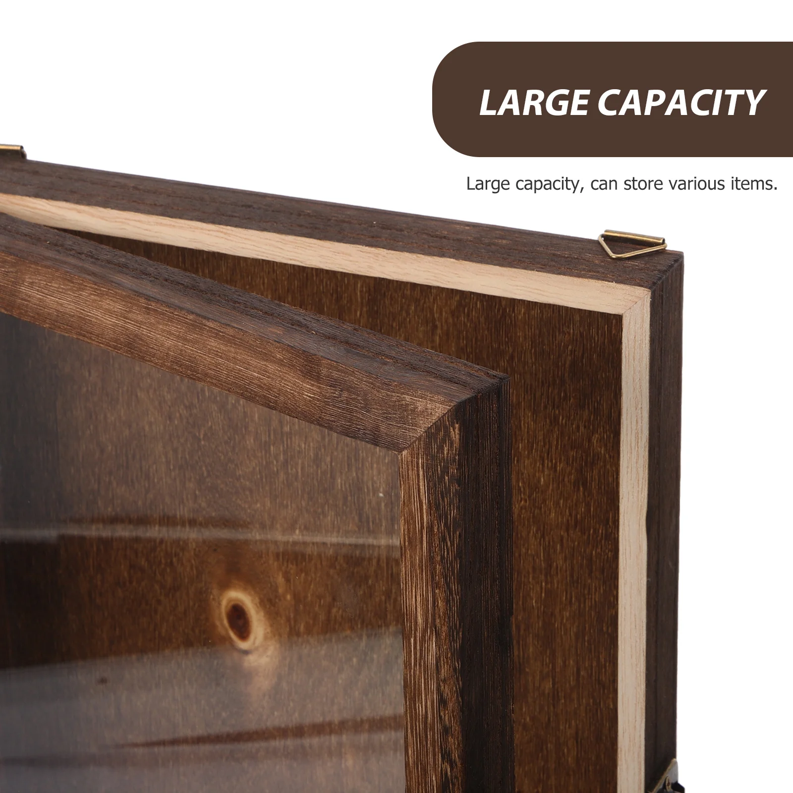 

Vintage Wooden Insect Display Box Flip Top Wall Mount Specimen Storage Case for Butterflies Plant Dried Flower Collection