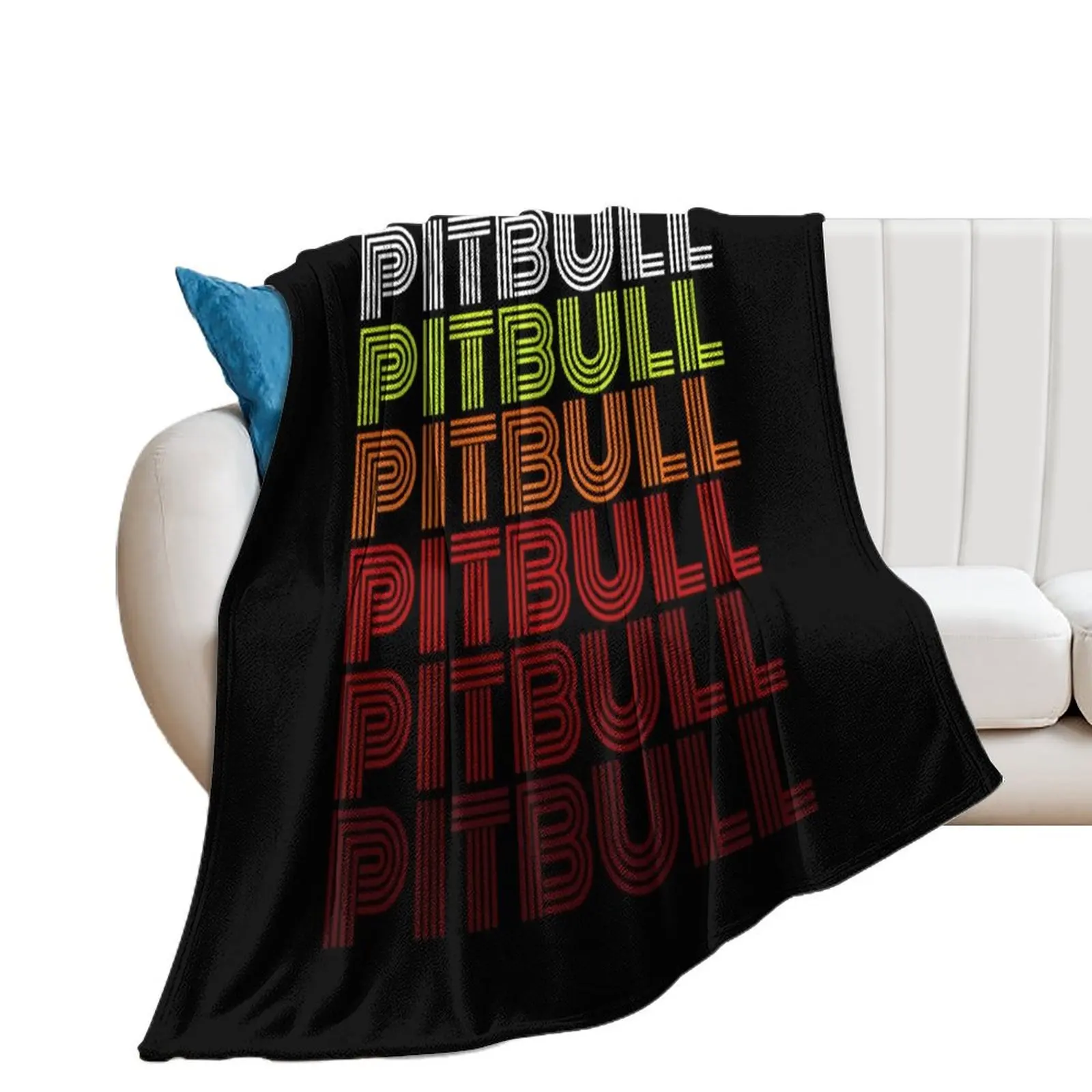 

Pitbull Singer Vintage \t Throw Blanket Decorative Beds Soft Plaid Moving Blankets