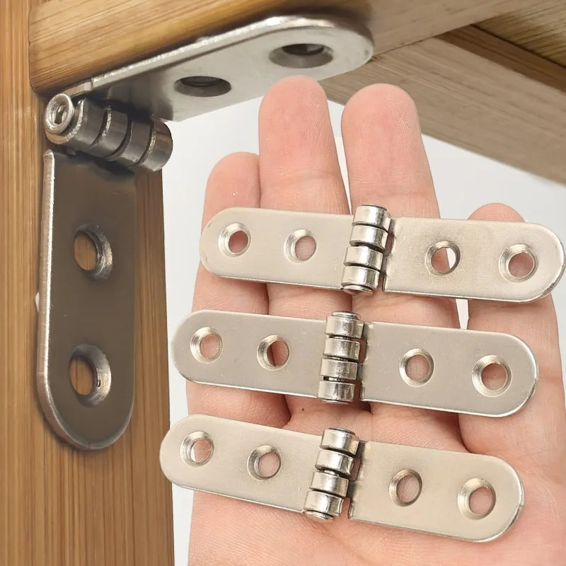 180-Grad-faltbare Scharnierklappe zum Anschrauben für Nähmaschinenschränke, abgerundete Ecken, Pufferscharnier, Möbel-Hardware-Kits