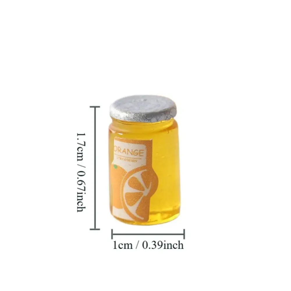 اطلاق النار الدعائم الراتنج دمية محاكاة صلصة الفراولة نموذج خشبي صغير الغذاء اللعب اكسسوارات المطبخ الأطفال #6