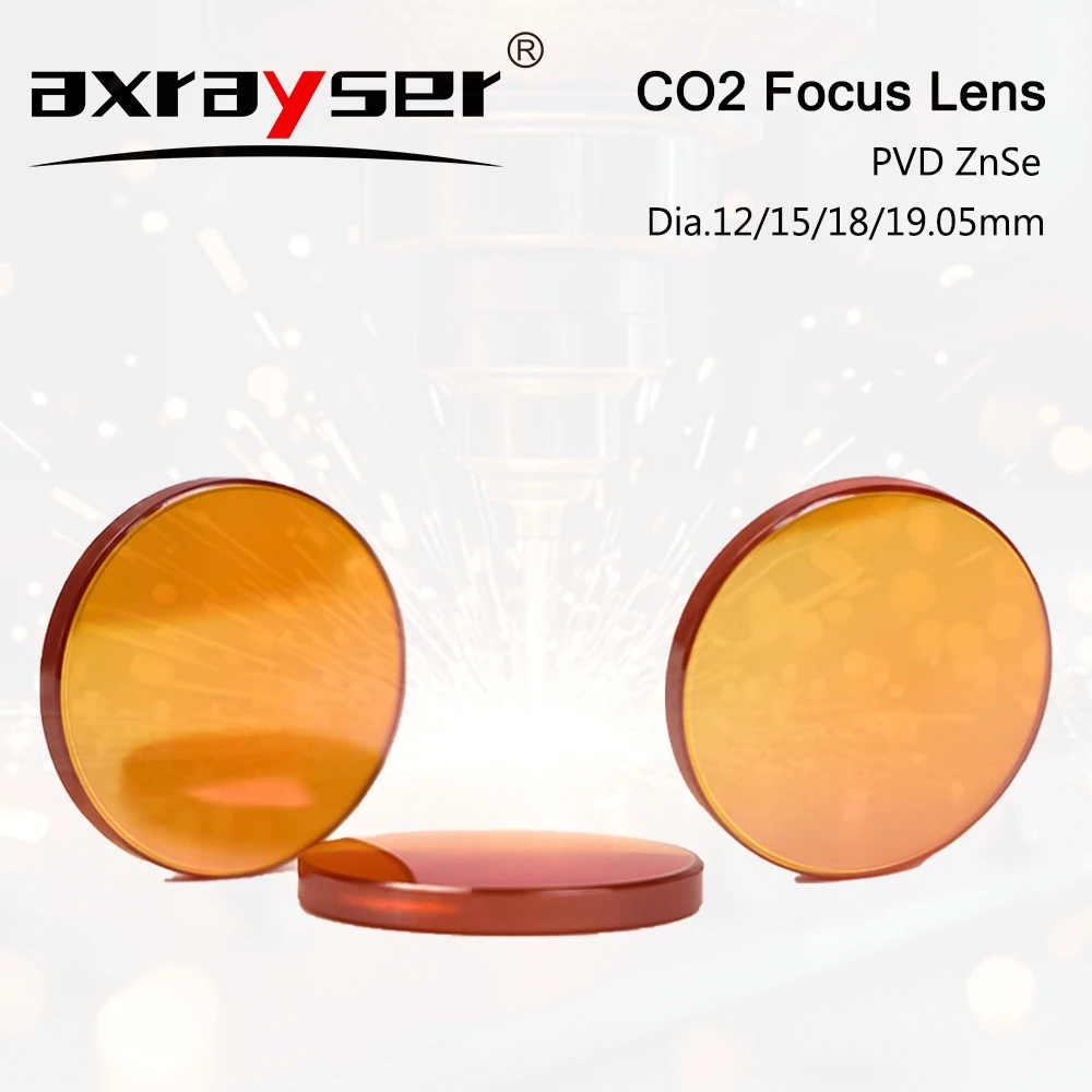 

CO2 Laser Focusing Lens Dia.15/18/20mm PVD ZnSe Lenses FL 50.8 - 127mm for Laser Engraving Cutting Machine
