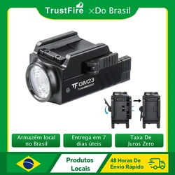 Trustfire-linterna Led táctica GM23, luces de arma de liberación rápida recargables por USB de 800LM para GL & 20mm Picatinny Rail Tauru TX2