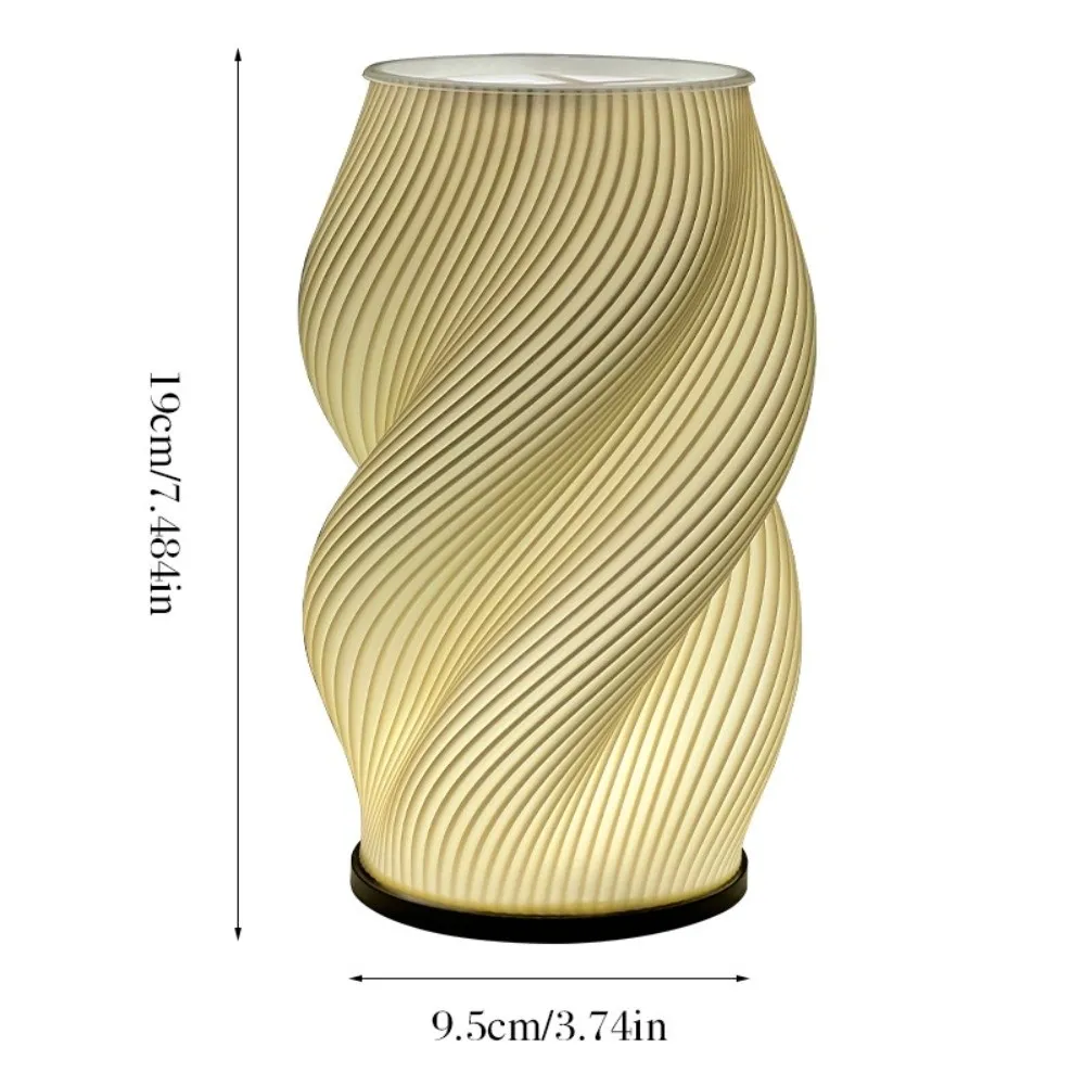 3D Printing LED Desk Lamp Dimmable Minimalist Night Light Adjustable Color Temperature USB Powered Decorative Desk Lamp