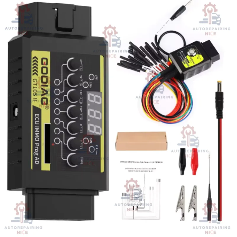 

Godiag GT107 DSG Gearbox Data Read/Write Adapter ECU IMMO Kit plus GT105 for DQ250 DQ200 VL381 VL300 DQ500 DL501 For PCMFlash