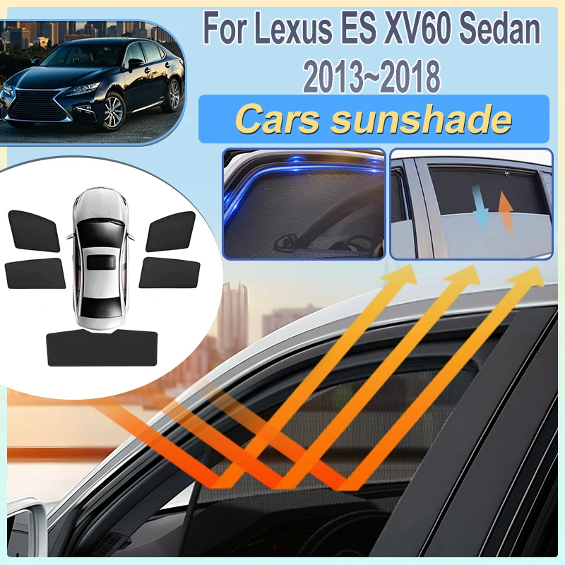 

Для Lexus ES XV60 (2013-2018) — Аксессуары для седана: Сетчатые солнцезащитные шторки на боковые и задние окна, магнитные сетки-козырьки, автомобильные аксессуары