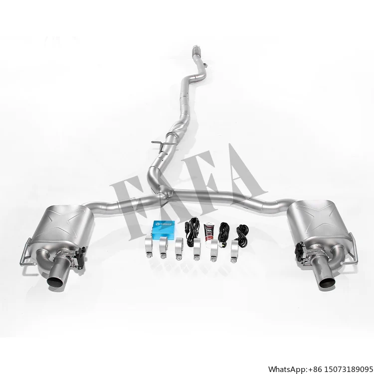 

Для Mercedes-Benz C200 W205 2.0T: выхлопная система (средняя и задняя секции) с электроклапаном, глушителем и выхлопной трубой Cat-Back