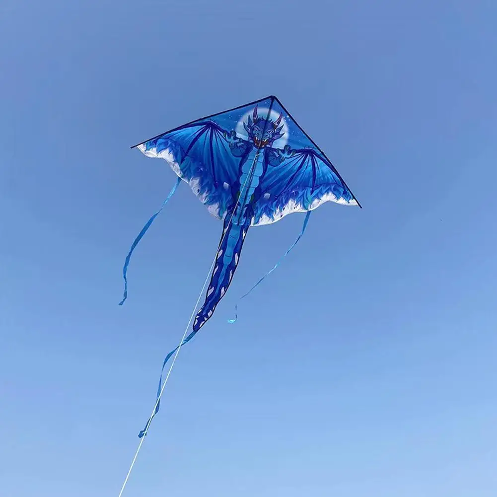 1 Piece 1.4M Large Dragon Kite For Kids And Adults Huge Pterosaur Kite Come Tail Easy To Fly Kites Outdoor Toy
