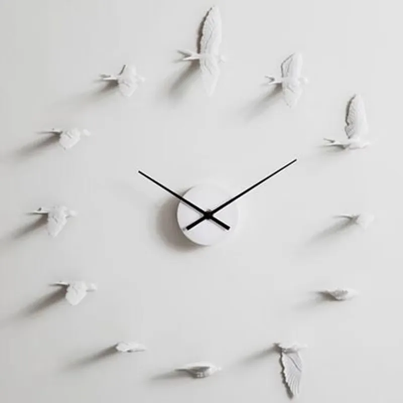 New Swallow Handcraft Clock Model Modern Design Wall Clock Good Gift Home Decoration Product Anime Figure Toys Christmas Gift