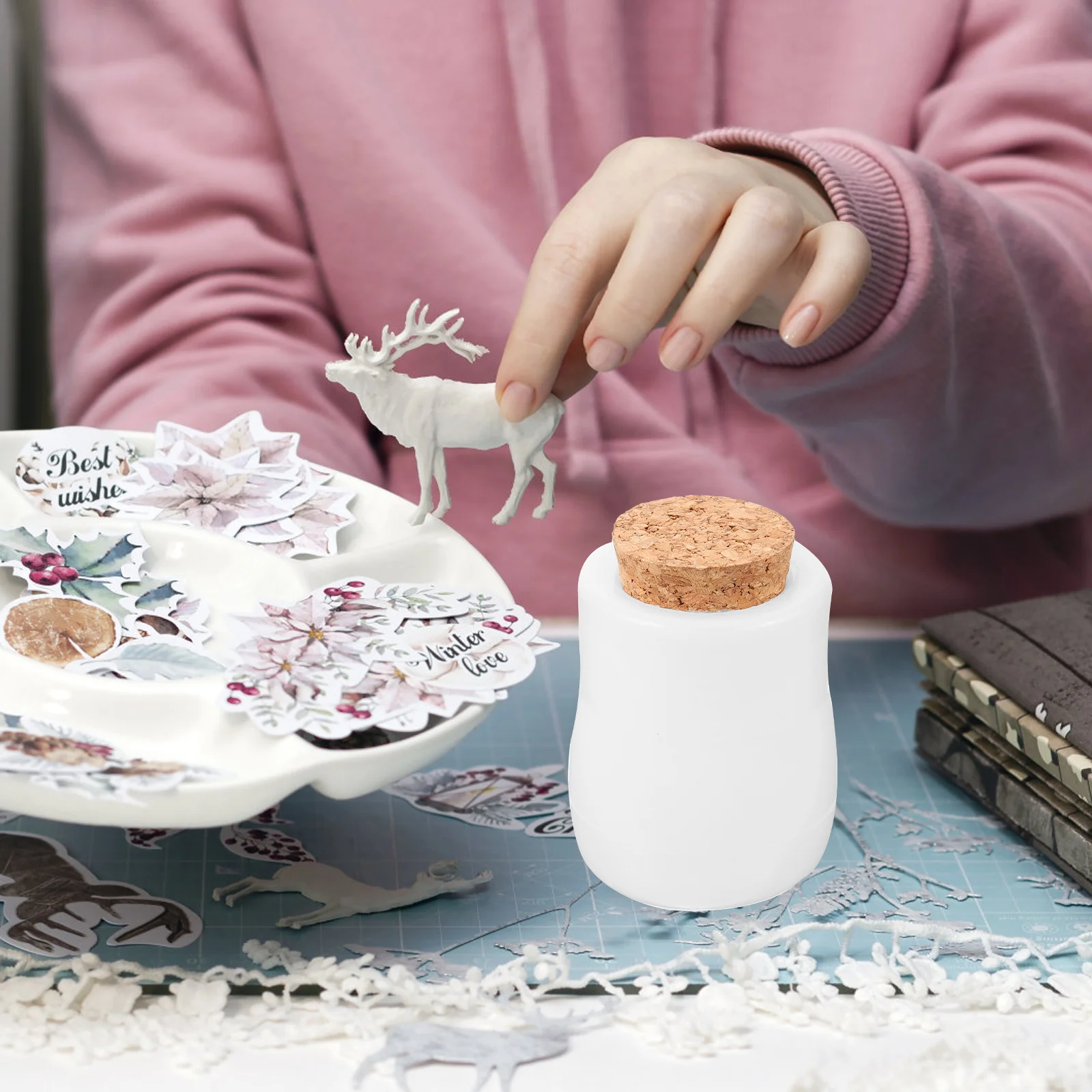 

DIY Crystal Resin Glue Jar Bottle Mirror Silicone Mold Storage Casting Crafts Epoxy Resin H Flexible Practical Safe