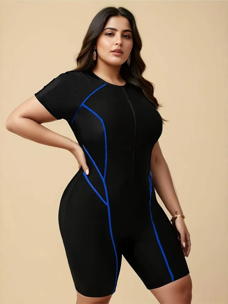 قطعة واحدة حجم كبير بيكيني عالية الخصر النساء رفع حجم كبير ملابس السباحة الصيف Mujer حجم كبير البطن تحكم ملابس السباحة بيكيني مجموعات