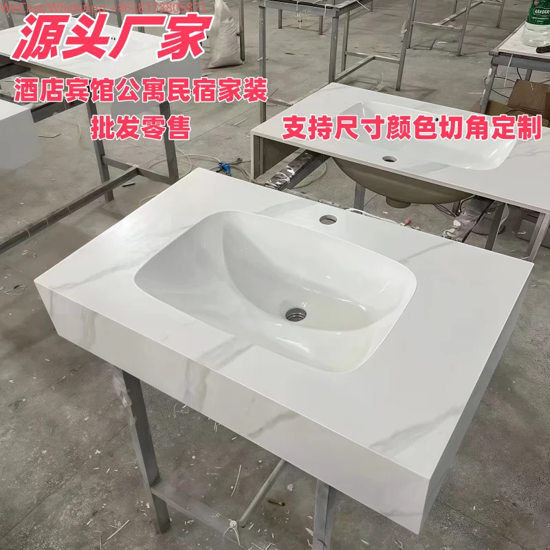 Seamless rock slab basin Ceramic basin Rock slab Integrated seamless washing table Single basin Rock slab