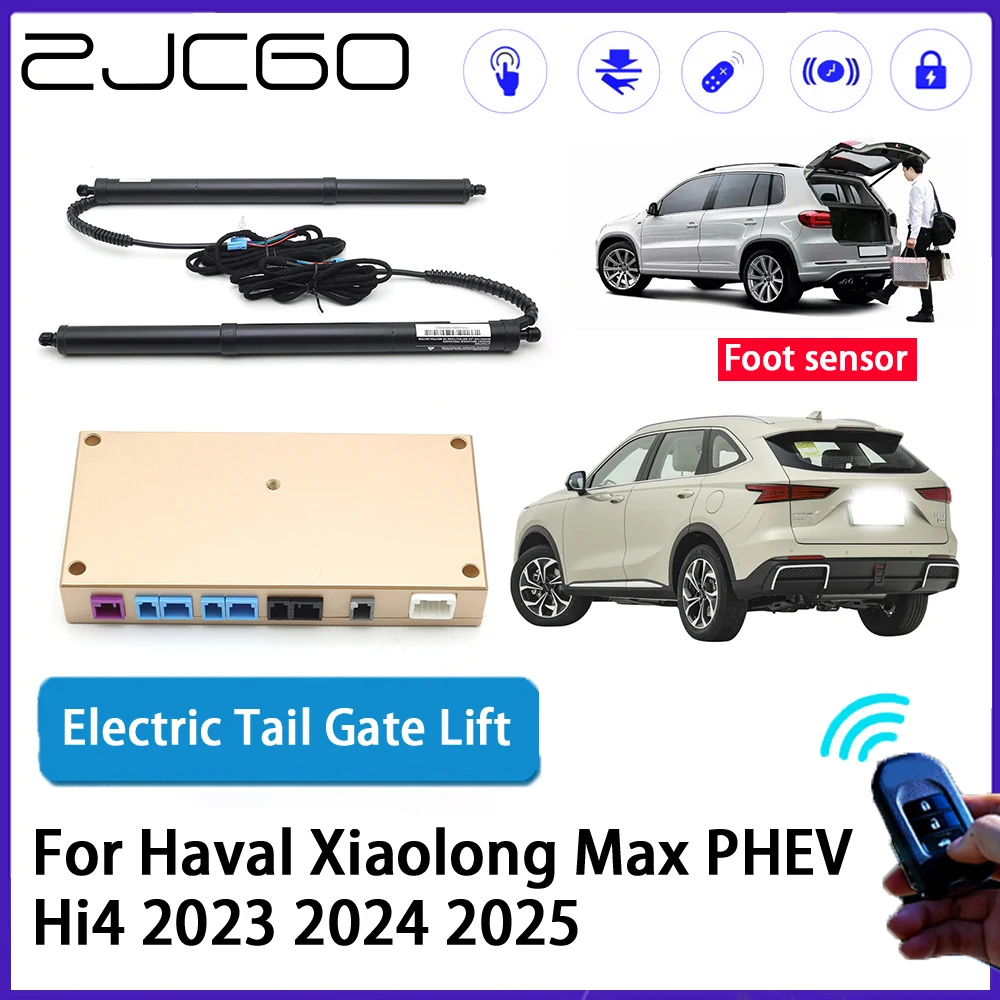 

ZJCGO Car Auto Trunk intelligent Electric Tail Gate Lift Automatic Tailgate Opener for Haval Xiaolong Max PHEV Hi4 2023~2025