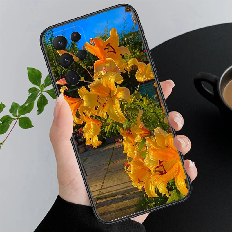 

Lily Flower Phone Case For Samsung Galaxy S25 S24 S23 S22 S21 Ultra S24 S23 S22 S21 S25 Plus S24 S20 FE