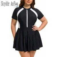 Plus Size Swimwear Woman 2026 One Piece Swimsuit Tummy Control Bathing Suit Beachwear