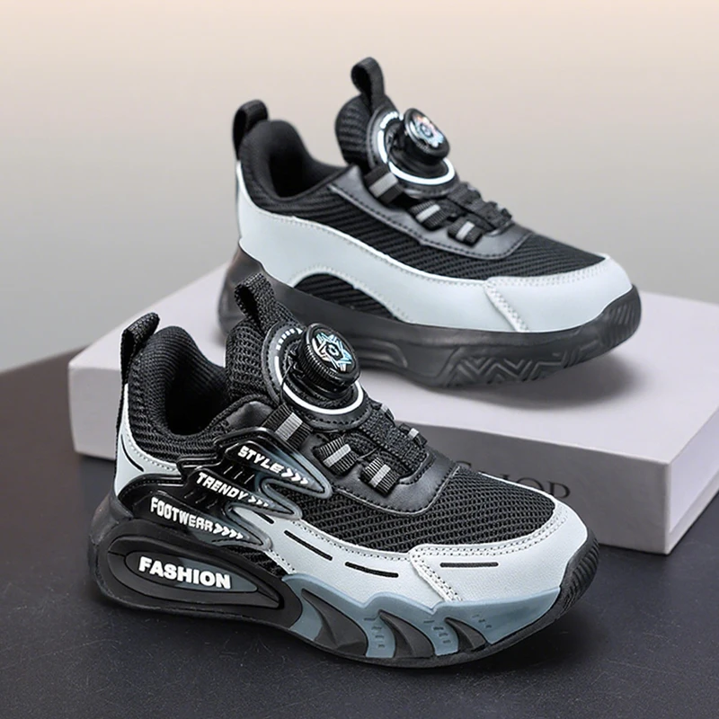 Leichte, atmungsaktive Kinder-Freizeitschuhe für Jungen im Alter von 5–16 Jahren, Sport, Laufen, rutschfest, bequem, flach, für den Außenbereich – Detail 4