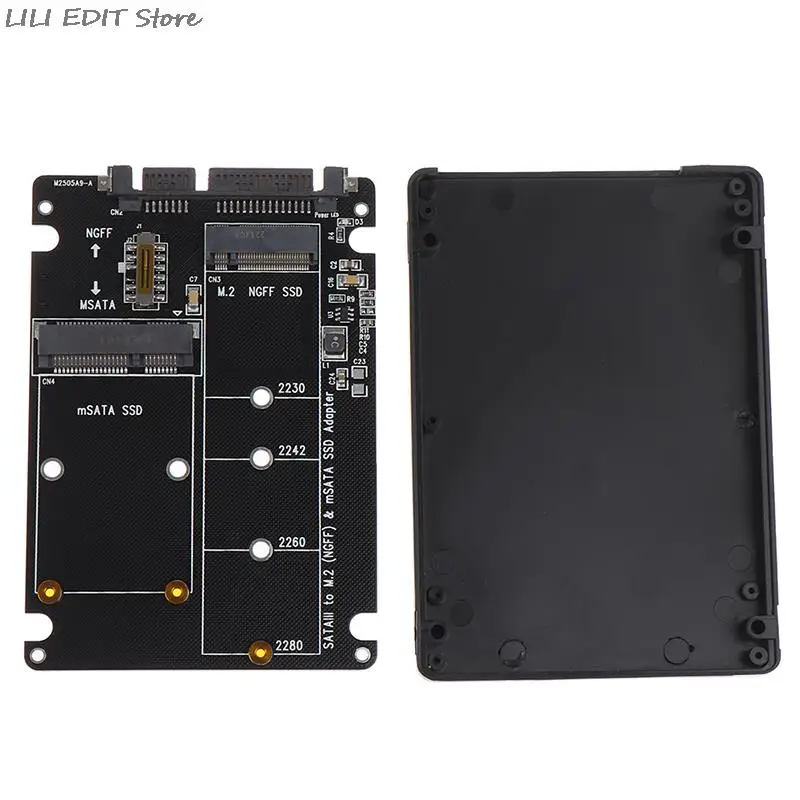 2.5 Inch Sata 60Gbps Naar M2 Ngff Sata Ssd Msata Ssd Adapter Msata Naar Sata M.2 Ngff Naar Sata harde Schijf Adapter Board