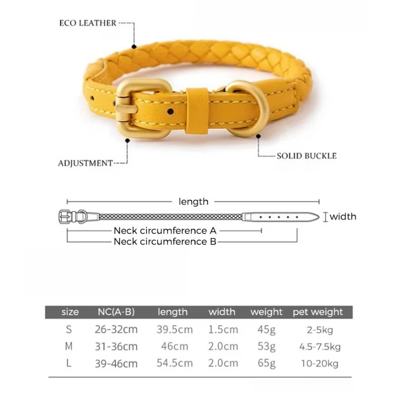 Pet Direct Designer Pet Leads Trançado e Coleiras e Trelas para cães de couro Conjuntos de coleiras para animais de estimação