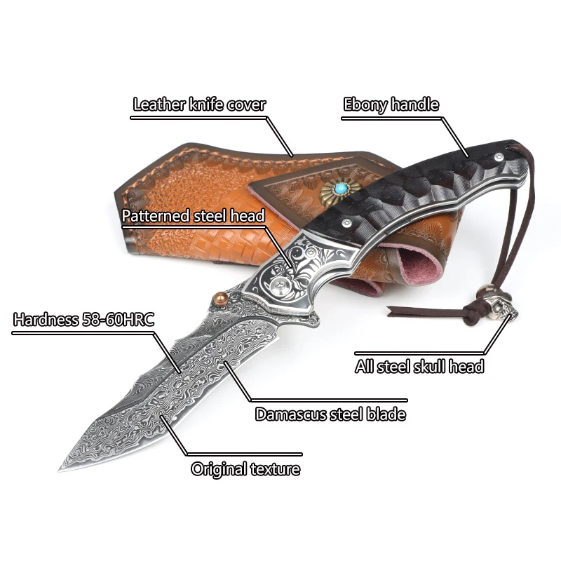 Folding Knife Combat Survival Pocket Knife Camping Outdoor Defense survival Rescue utility knife Humting and Fishing EDC Tools