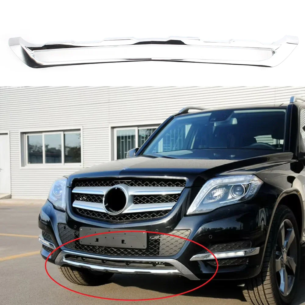 Front Spoiler Deflector Chrome Plating Bumper Lip A2048851822 For Mercedes Benz GLK X204 W204 GLK300 GLK260 GLK200 2012-2015