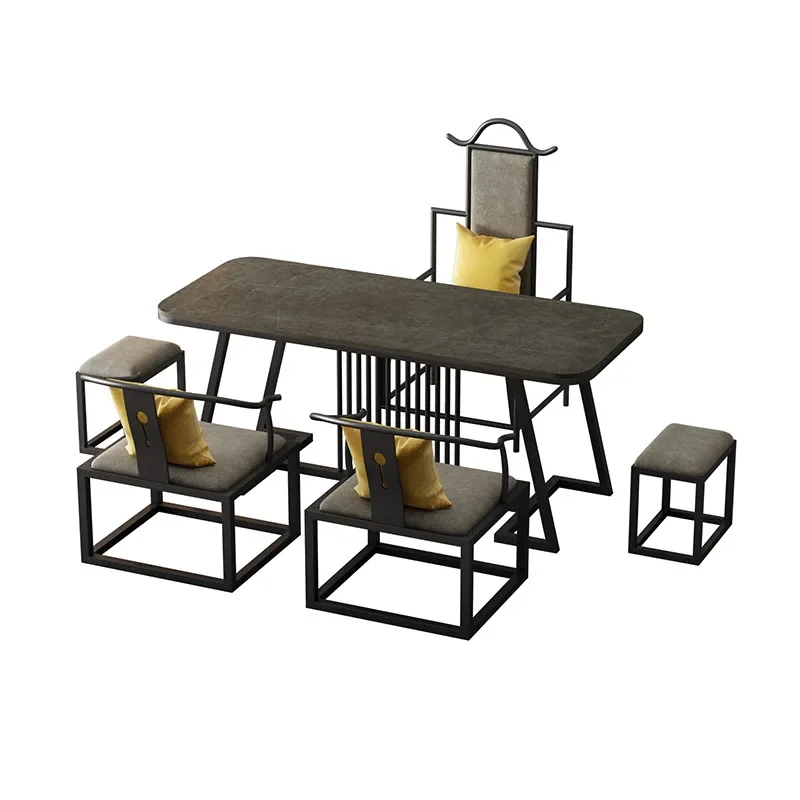 Rock slab tea set,  kettle integrated living room living room office tea table
