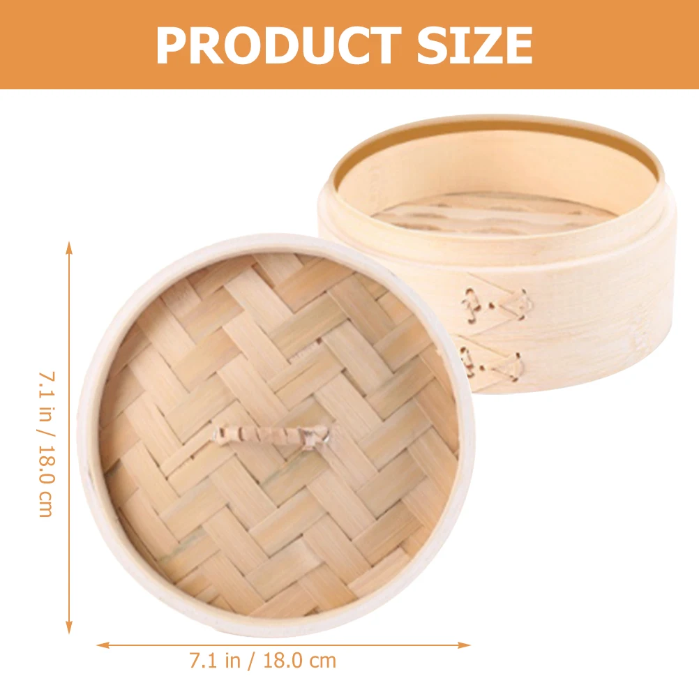 

Steamer Bamboo Vegetable Baskets Steamed Stuffed Bun Steamers for Cooking Dumplings