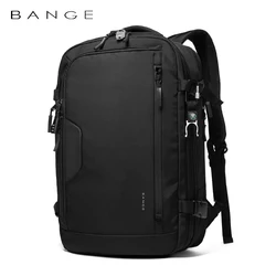 Mochila de viagem anti-roubo estética USB para homens, 17.3 mochila laptop, bolsa expansível, bússola grande, moda masculina, escola, 47L