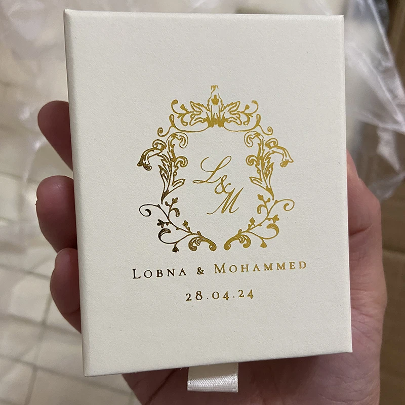 5/10Pcs Custom Logo Jewelry Drawer Boxes Necklace Ring Earrings Bracelet Jewelry Box For Birthday Wedding Gifts Box