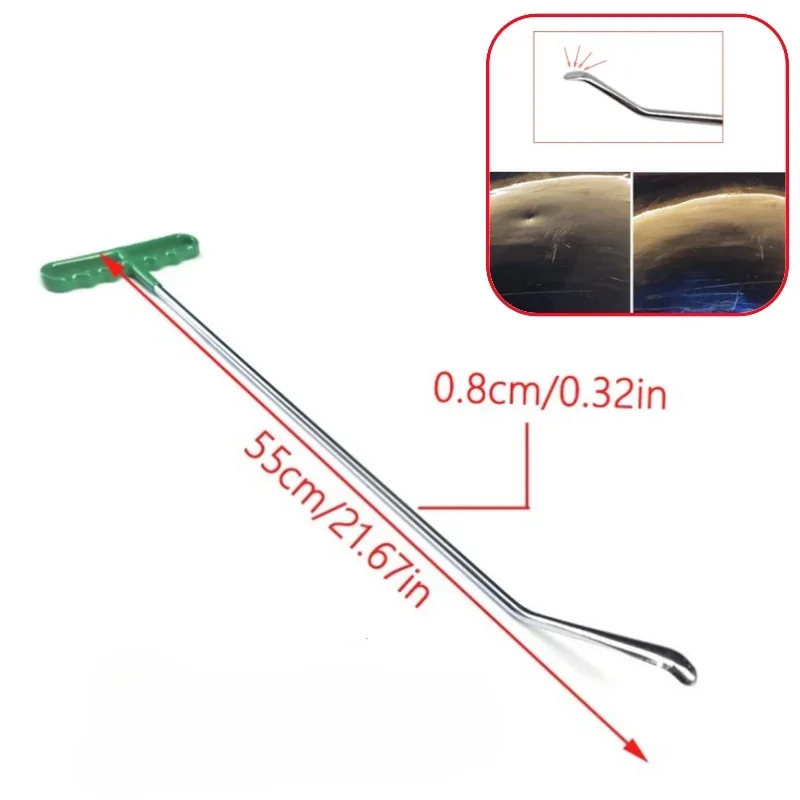 

Car Dent Repair Tool Snake Hook Flat Top Bar Pry Bar No Need To Spray Paint