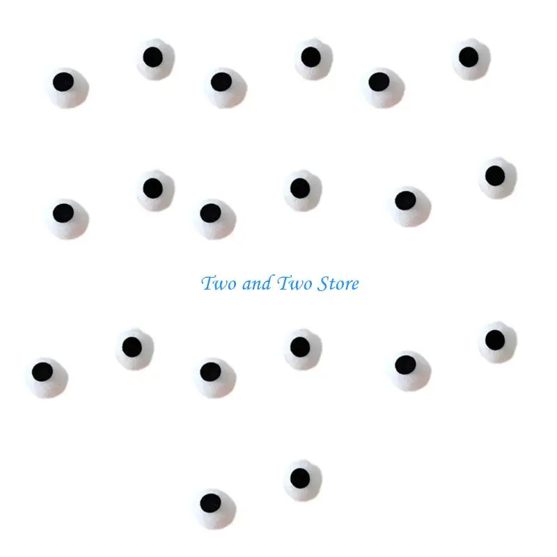 HX6F 20/10 قطعة أفخم عيون/الفم شكل بقع DIY قفازات دمية ظهره المفاتيح أدوات