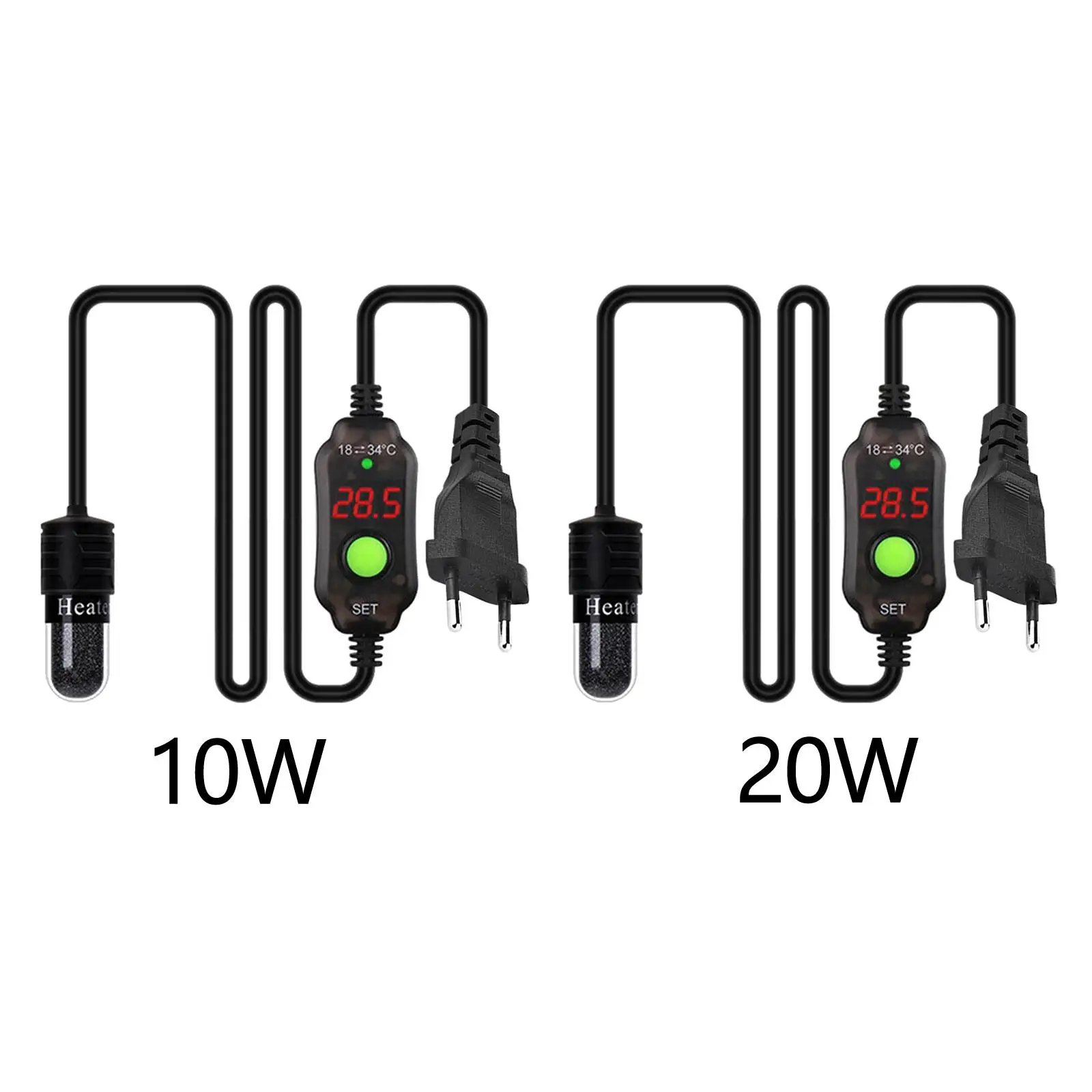 

Цифровой нагреватель для аквариума из ABS-пластика, регулируемый, с мини-термостатом, для аквариумов, прудов и поилок для животных