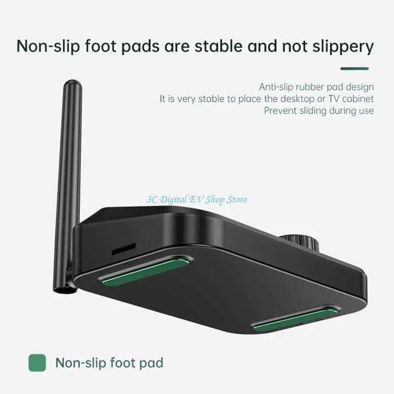 E74D Bluetooth-compatible RX Adapter RCA Optical Coaxial Wireless Transmitter Receiver for DC 5V Charging USB Char