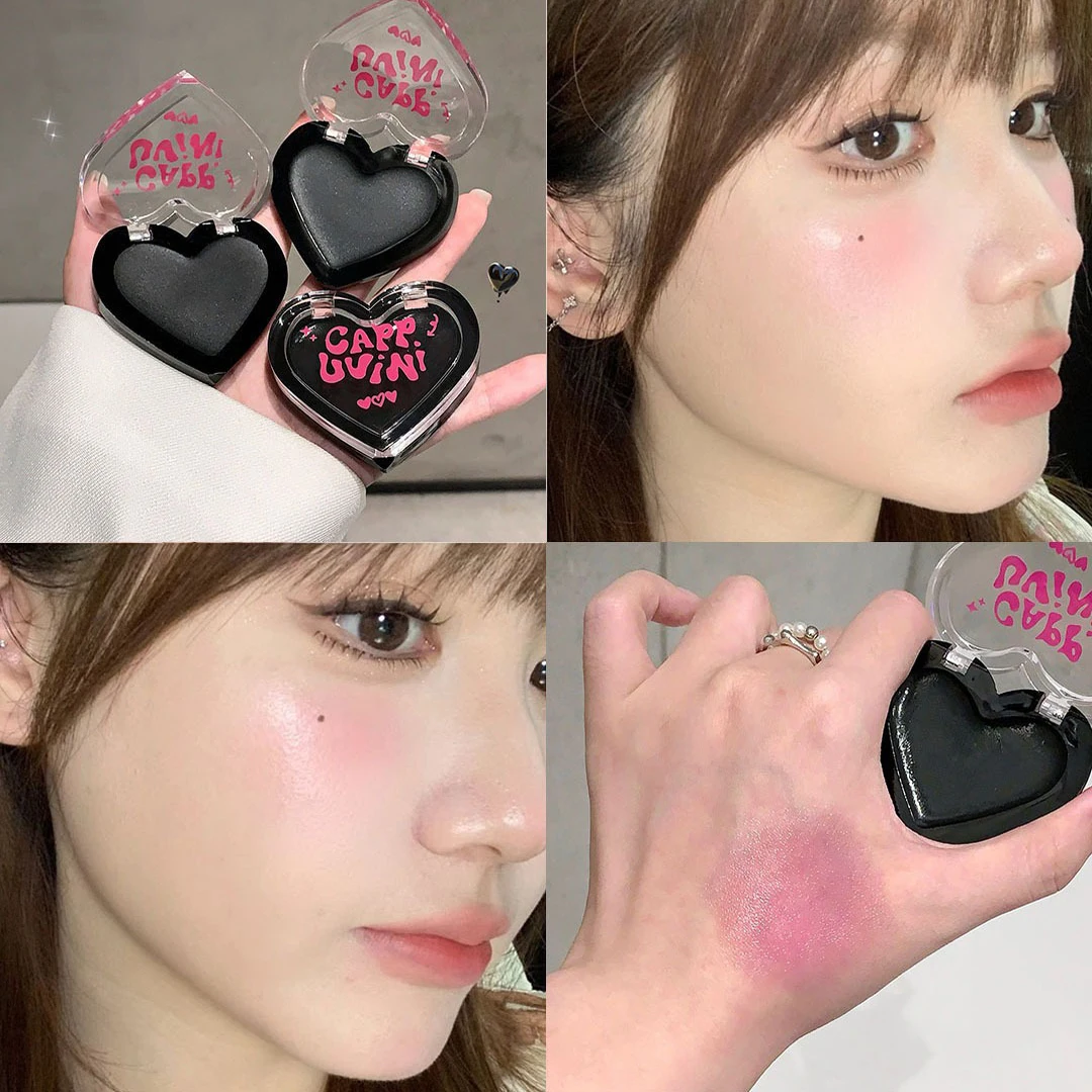 Color Changing Liquid Blush Balm Moisturizing Highlight Black Liquid Blush Long-lasting Water Gloss Rouge Blusher Cream Makeup