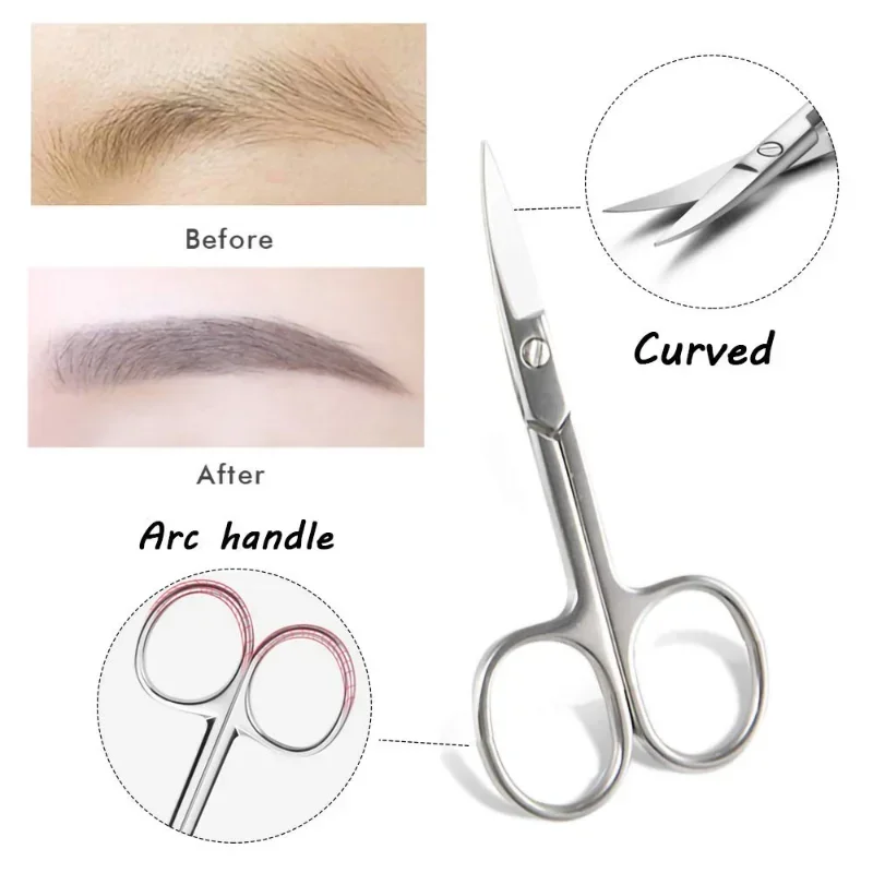 Yunduogirl 6 In 1 Eyebrow Trimmer Eyebrow Razor Kit Eyebrow Scissors Clip for Face Cosmetic Beautiful Makeup Tool