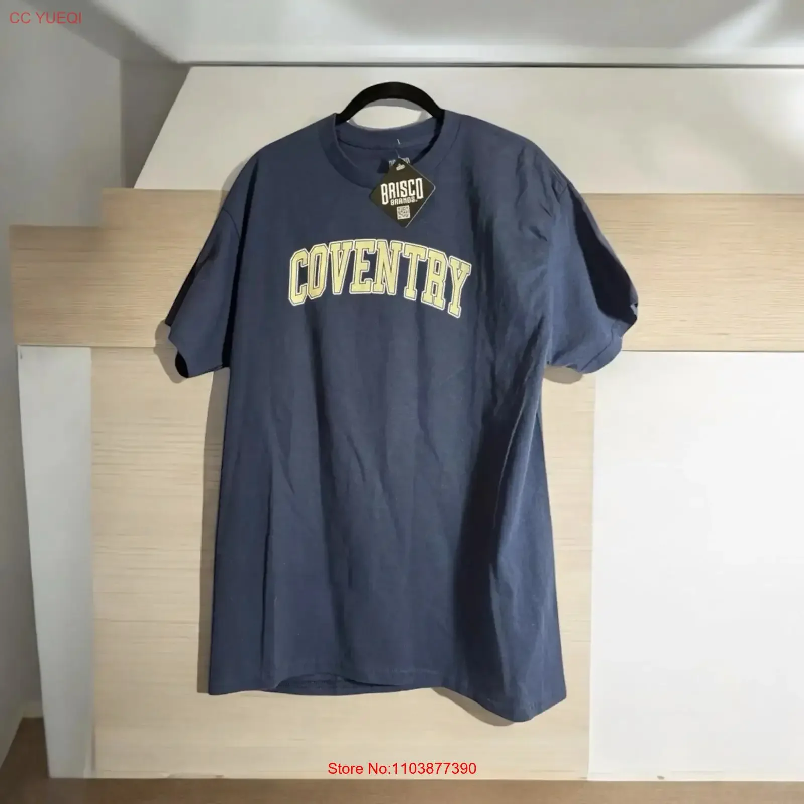 Футболка Brisco Brand Coventry, размер L, новая, с биркой, винтажная, мягкая, стритвир, эластичная, универсальная, стильная, слегка мужская, повседневная Футболка Brisco Brand Coventry, размер L, новая, с биркой, винтажная, мягкая, стритвир, эластичная, универсальная, стильная, слегка мужская, повседневная