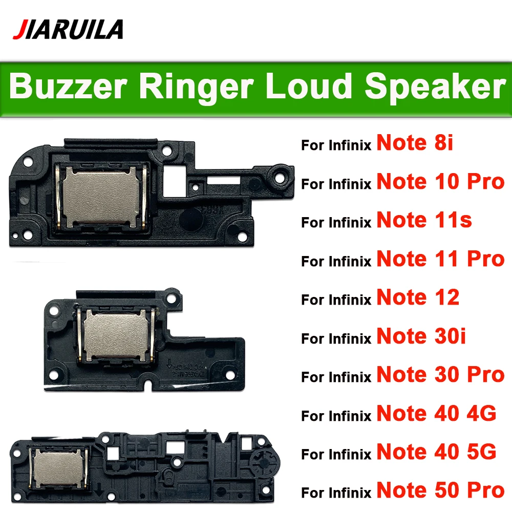 1Pcs Loudspeaker For infinix Note 10 11 11s 12 30 30i 40 Pro 4G Lound Speaker Ringer inner Buzzer Flex Cable Replacement Parts