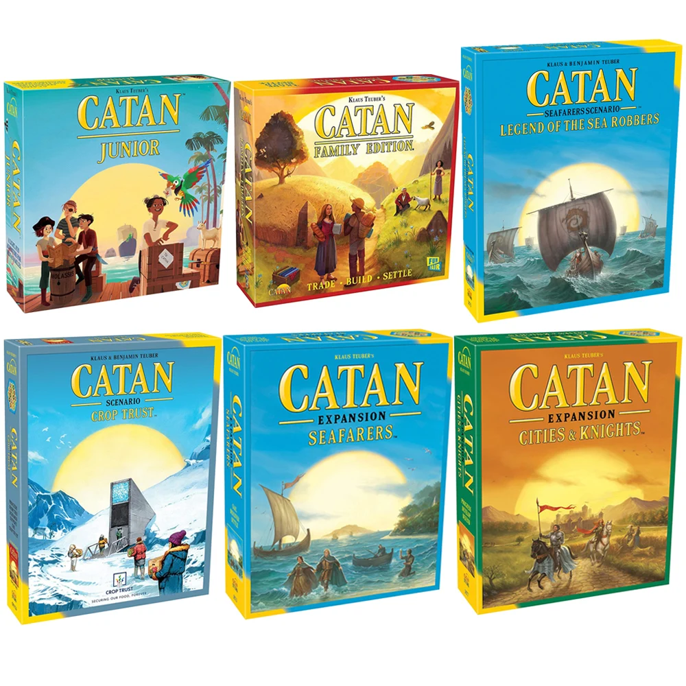 CATAN Cities & Knights/CATAN JUNIOR/CATAN Crop Trust/ - Challenging Strategy Game for Serious Gamers