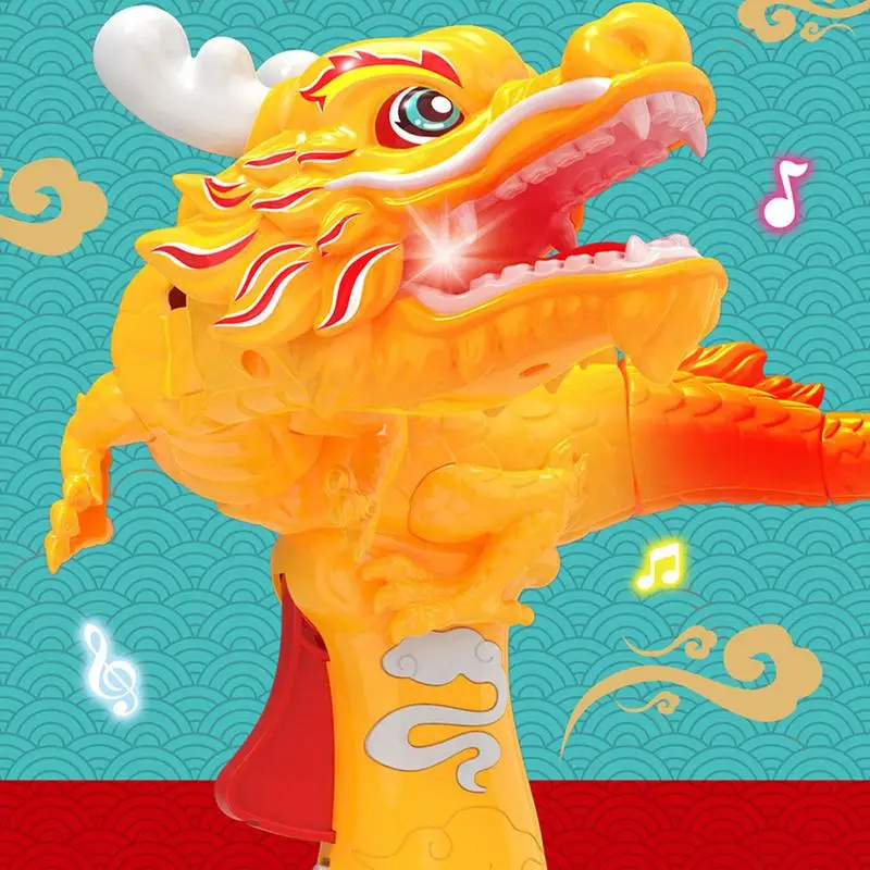 Swing e Press Dragon Toy Figuras para crianças, Fun Dragon Toys, Brinquedos educativos pré-escolares, Light Up Dragon Toy para crianças, Aniversário das meninas