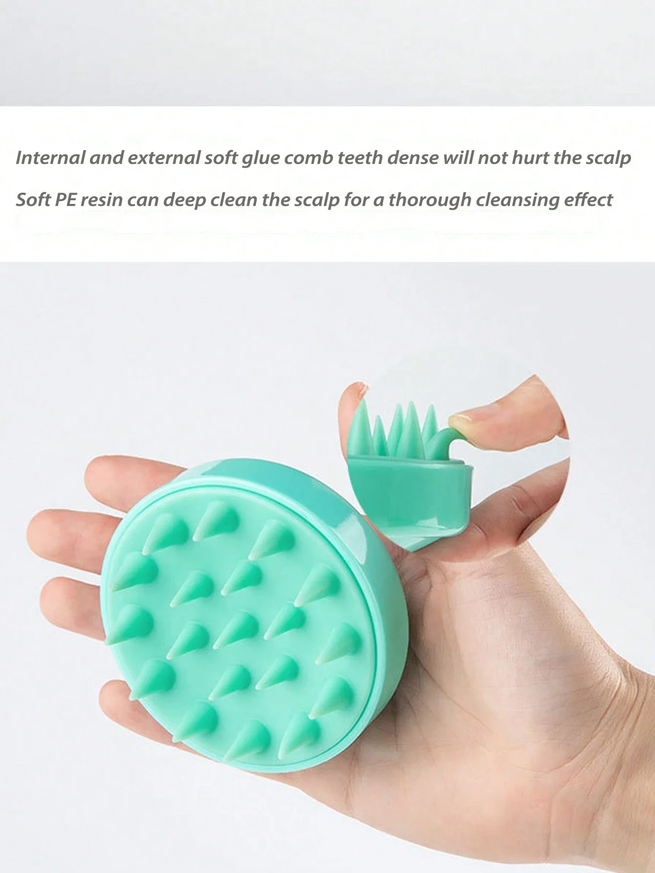 Soft Silicone Massage Shampoo Brush, 1pc Multicolor Manual Head Massager Bath Use Scalp Massager, Hair Brush/Hair Comb Black Fri