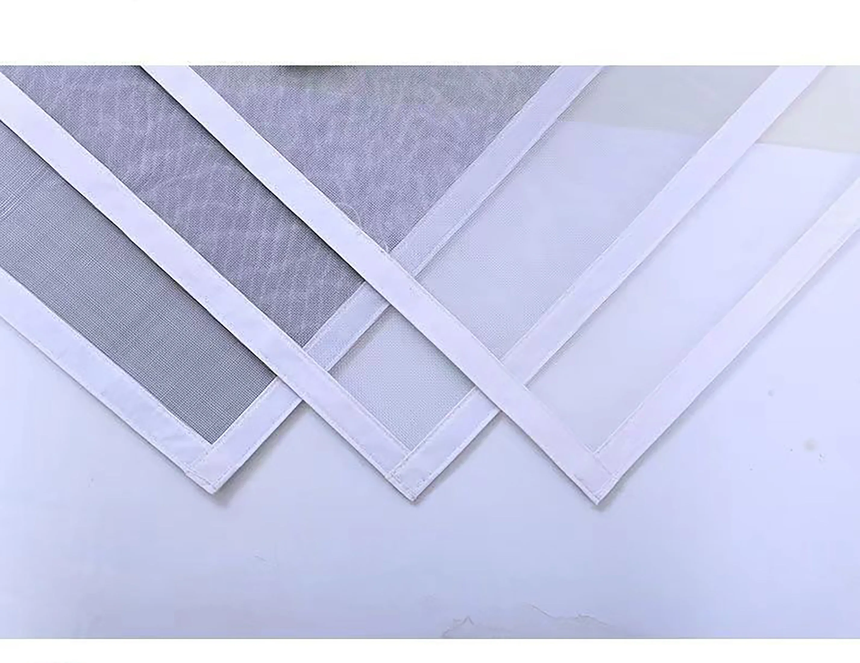 White zipper screen window, invisible mosquito net, self-adhesive without punching, customizable size,