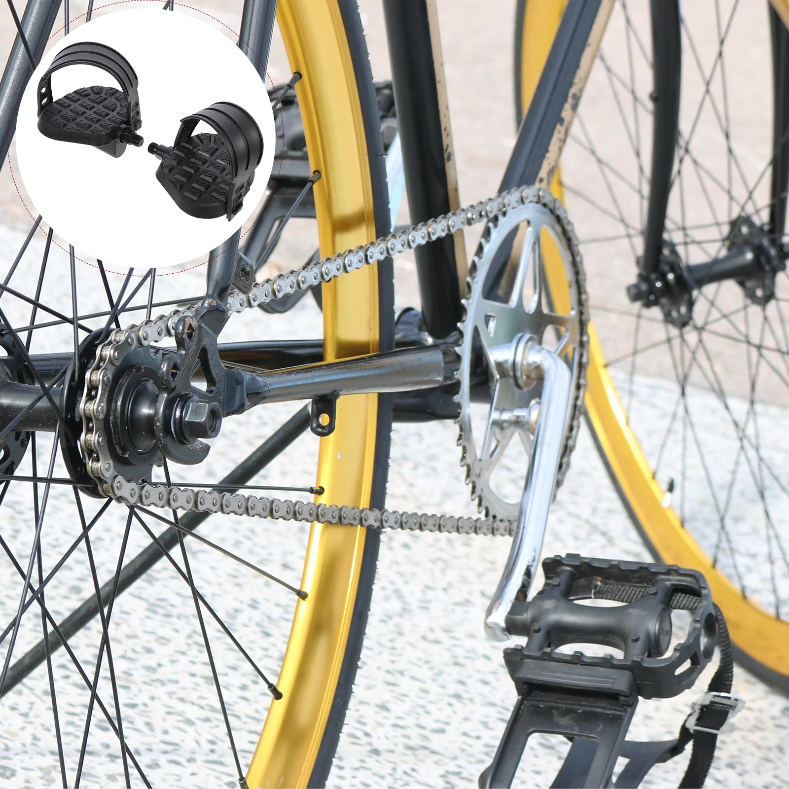 

1 Pair Indoor Cycling Pedals Wear-Resistant Non-Slip Fitness Bike Pedal Replacement For Gym Exercise Equipment Indoor Bike